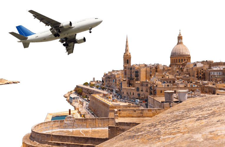 Flight to Malta